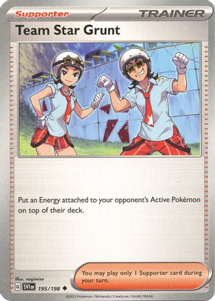 Team Star Grunt 195/198 SV01 Scarlet & Violet Base Set - Uncommon
