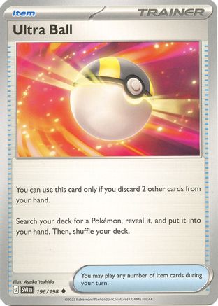Ultra Ball 196 - Reverse Holofoil SV01 Scarlet & Violet Base Set - Uncommon