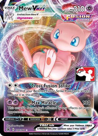 Mew VMAX - Holofoil Prize Pack Series Cards - Ultra Rare