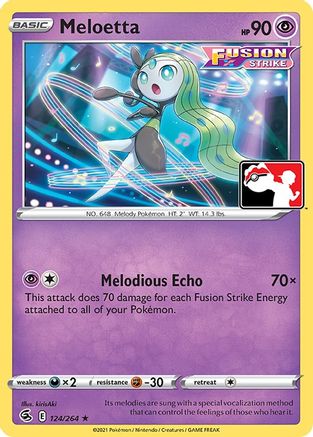 Meloetta - Holofoil Prize Pack Series Cards - Rare