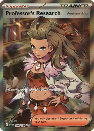 Professor's Research 240/198 - Holofoil SV01 Scarlet & Violet Base Set - Ultra Rare