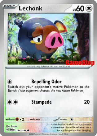 Lechonk (GameStop Promo) 154/198 - Reverse Holofoil Miscellaneous Cards & Products - Promo