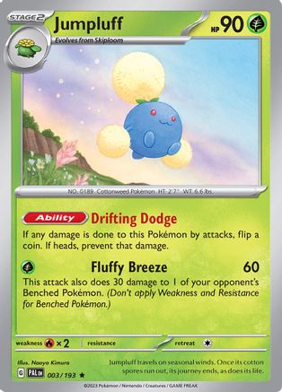 Jumpluff 003 - Holofoil SV02 Paldea Evolved - Rare