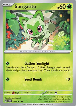 Sprigatito 012/193 SV02 Paldea Evolved - Common