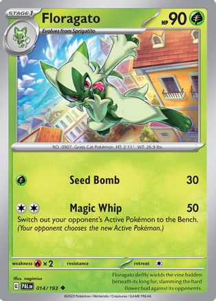 Floragato 014/193 - Reverse Holofoil SV02 Paldea Evolved - Uncommon