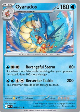 Gyarados 043 - Holofoil SV02 Paldea Evolved - Rare