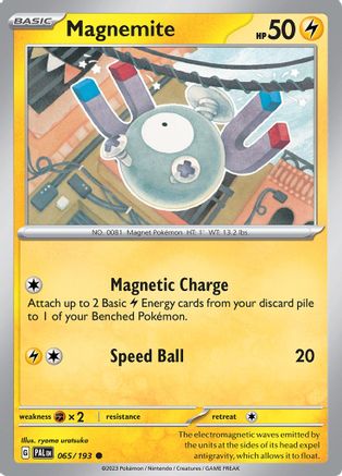 Magnemite 065 - Reverse Holofoil SV02 Paldea Evolved - Common