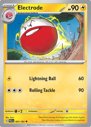 Electrode 067 - Reverse Holofoil SV02 Paldea Evolved - Uncommon