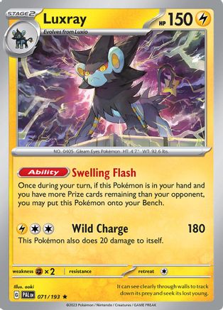 Luxray 071 - Holofoil SV02 Paldea Evolved - Rare
