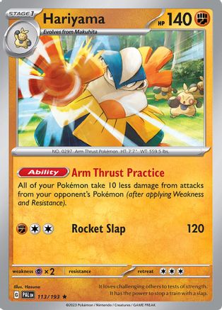 Hariyama 113 - Reverse Holofoil SV02 Paldea Evolved - Rare
