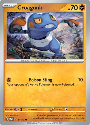 Croagunk 114 SV02 Paldea Evolved - Common