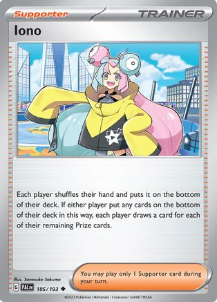 Iono 185/193 - Reverse Holofoil SV02 Paldea Evolved - Uncommon