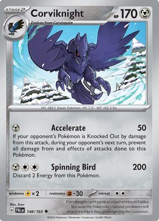 Corviknight 148 SV02 Paldea Evolved - Uncommon