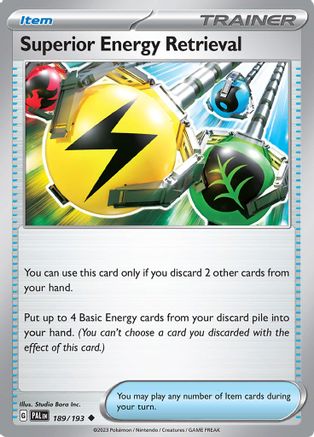 Superior Energy Retrieval 189/193 - Reverse Holofoil SV02 Paldea Evolved - Uncommon