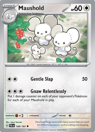Maushold 168 - Reverse Holofoil SV02 Paldea Evolved - Uncommon
