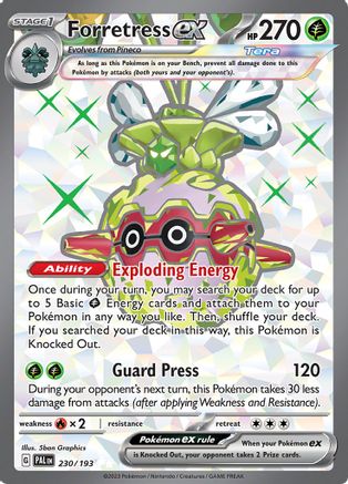 Forretress ex 230/193 - Holofoil SV02 Paldea Evolved - Ultra Rare