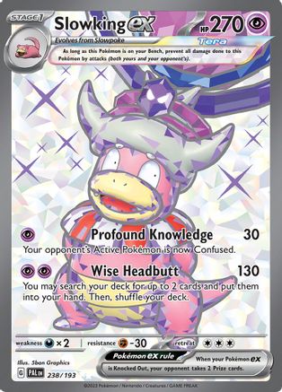 Slowking ex 238/193 - Holofoil SV02 Paldea Evolved - Ultra Rare