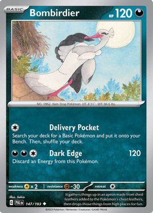 Bombirdier 147 - Reverse Holofoil SV02 Paldea Evolved - Uncommon