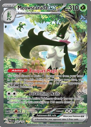 Meowscarada ex 256/193 - Holofoil SV02 Paldea Evolved - Special Illustration Rare