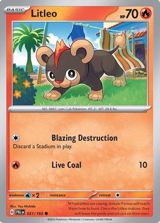 Litleo 031 SV02 Paldea Evolved - Common