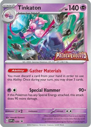 Tinkaton (Prerelease) 020 - Holofoil SV Scarlet & Violet Promo Cards - Promo