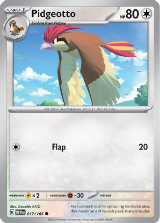 Pidgeotto 017 SV Scarlet & Violet 151 - Common