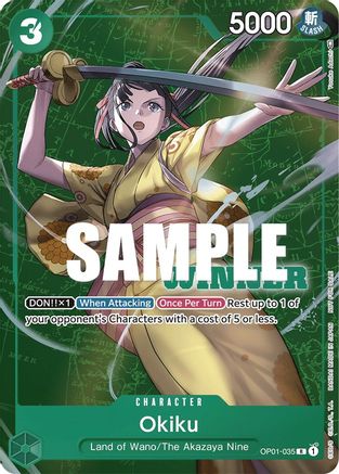 Okiku (Winner Pack Vol. 4) (OP01-035) - One Piece Promotion Cards Foil