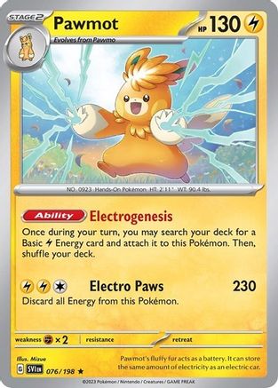 Pawmot (Line Holo) 076/198 - Holofoil Miscellaneous Cards & Products - Rare