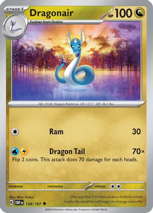 Dragonair 158 SV03 Obsidian Flames - Uncommon
