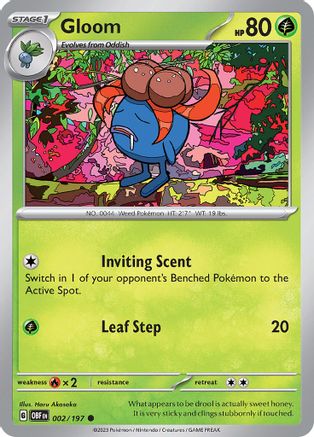 Gloom 002 - Reverse Holofoil SV03 Obsidian Flames - Common