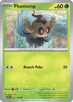 Phantump 011 SV03 Obsidian Flames - Common