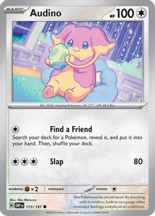 Audino 173 SV03 Obsidian Flames - Common