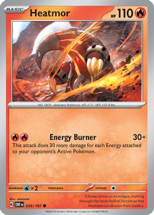 Heatmor 039 SV03 Obsidian Flames - Common