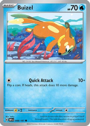 Buizel 048 SV03 Obsidian Flames - Common
