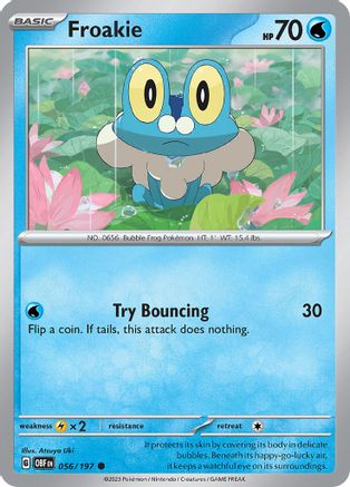 Froakie 056 SV03 Obsidian Flames - Common