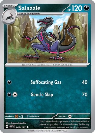 Salazzle 140 SV03 Obsidian Flames - Uncommon