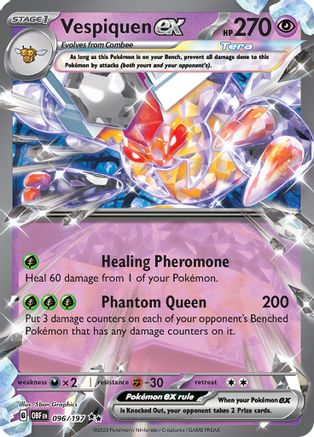 Vespiquen ex 096 - Holofoil SV03 Obsidian Flames - Double Rare