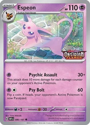 Espeon (Best Buy Exclusive) 086 - Holofoil Miscellaneous Cards & Products - Promo