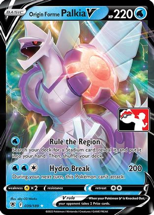 Origin Forme Palkia V/189 - Holofoil Prize Pack Series Cards - Ultra Rare