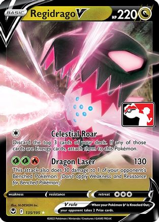 Regidrago V 135 - Holofoil Prize Pack Series Cards - Ultra Rare