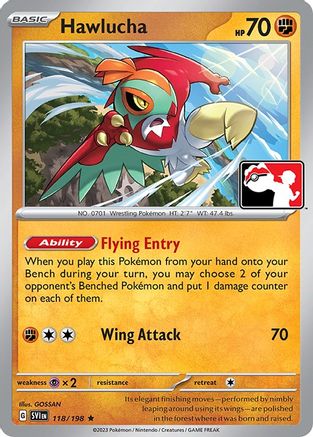 Hawlucha 118 Prize Pack Series Cards - Rare
