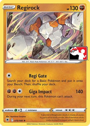 Regirock/189 Prize Pack Series Cards - Rare