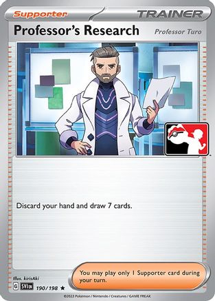 Professor's Research 190/198 - Holofoil Prize Pack Series Cards - Rare