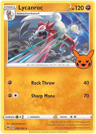 Lycanroc 095 Trick or Trade BOOster Bundle 2023 - Rare