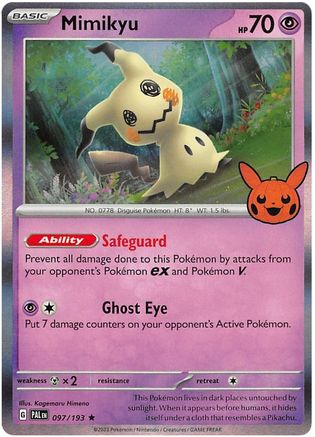 Mimikyu 097 Trick or Trade BOOster Bundle 2023 - Holo Rare
