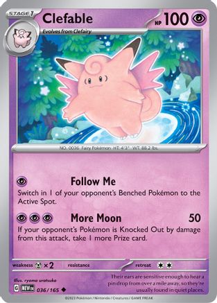 Clefable 036 SV Scarlet & Violet 151 - Uncommon
