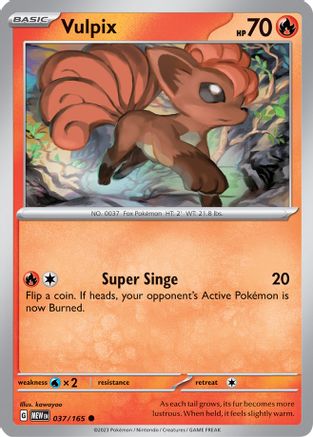 Vulpix 037 SV Scarlet & Violet 151 - Common