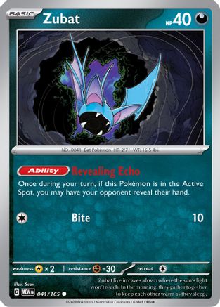 Zubat 041 SV Scarlet & Violet 151 - Common