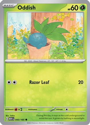 Oddish 043 SV Scarlet & Violet 151 - Common