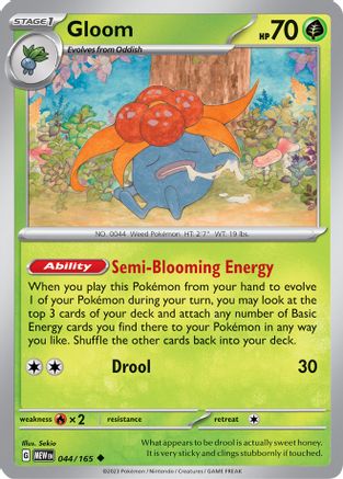 Gloom 044 SV Scarlet & Violet 151 - Uncommon